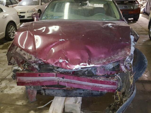 2G1WF52E749272497 - 2004 CHEVROLET IMPALA MAROON photo 9