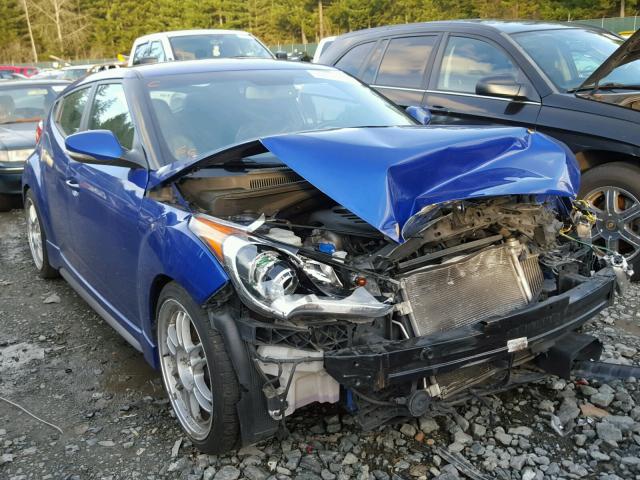 KMHTC6AE4DU140645 - 2013 HYUNDAI VELOSTER T BLUE photo 1