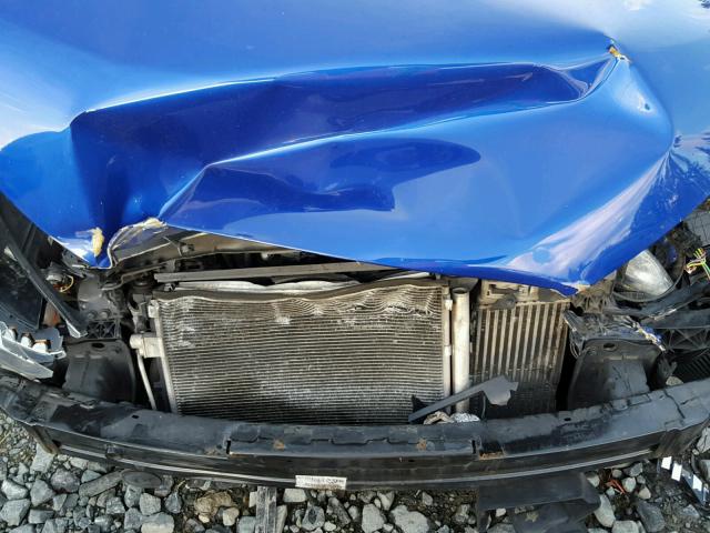 KMHTC6AE4DU140645 - 2013 HYUNDAI VELOSTER T BLUE photo 7