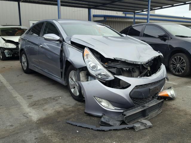 KMHEC4A49EA112833 - 2014 HYUNDAI SONATA HYB SILVER photo 1