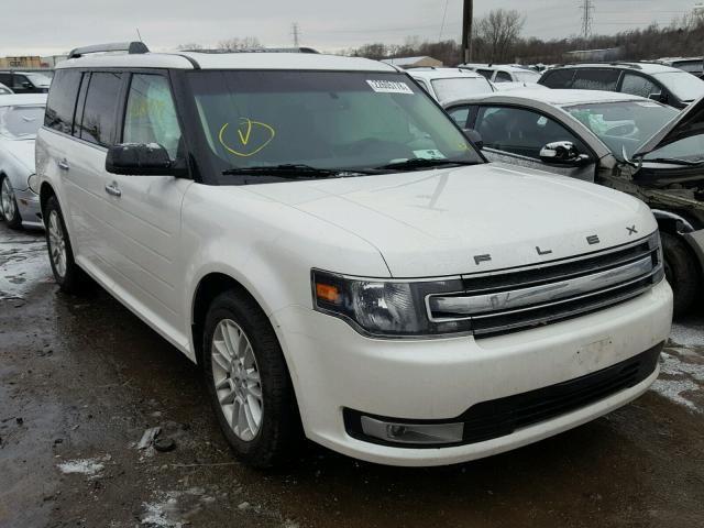 2FMHK6C80FBA10970 - 2015 FORD FLEX SEL WHITE photo 1