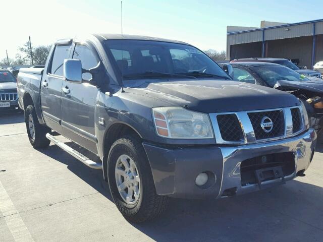 1N6AA07B94N567385 - 2004 NISSAN TITAN XE GRAY photo 1