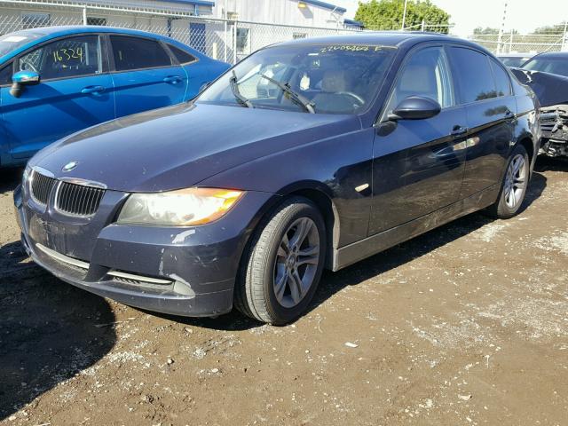 WBAVC53538FZ87944 - 2008 BMW 328 I SULE BLUE photo 2