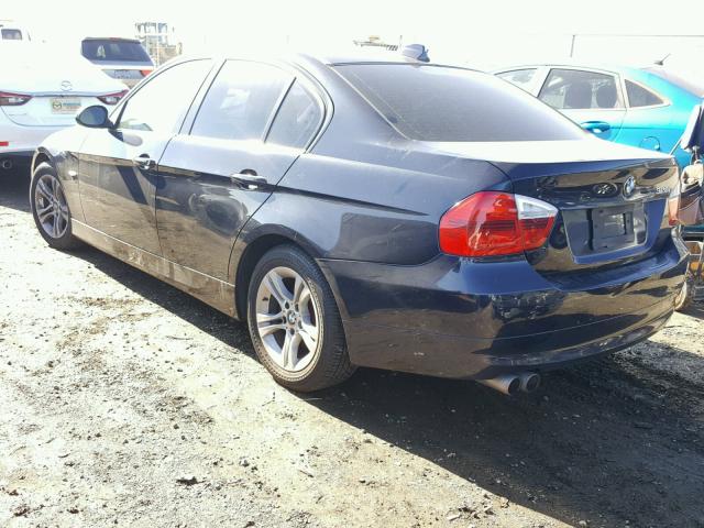 WBAVC53538FZ87944 - 2008 BMW 328 I SULE BLUE photo 3