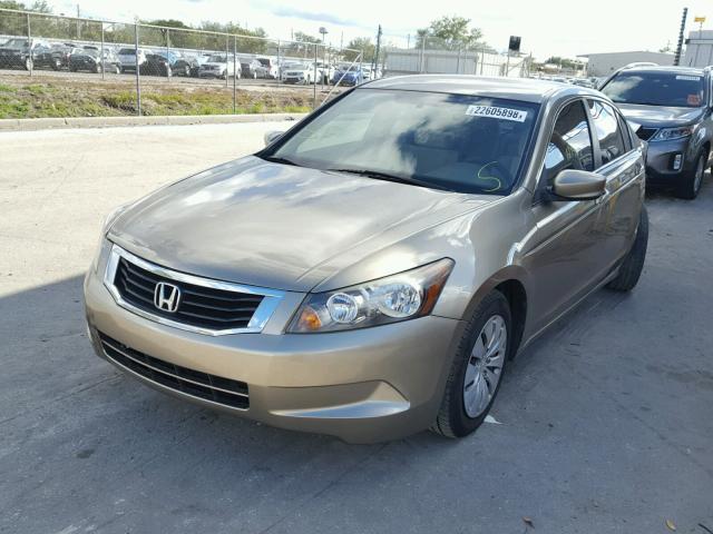 1HGCP26398A151805 - 2008 HONDA ACCORD LX GOLD photo 2