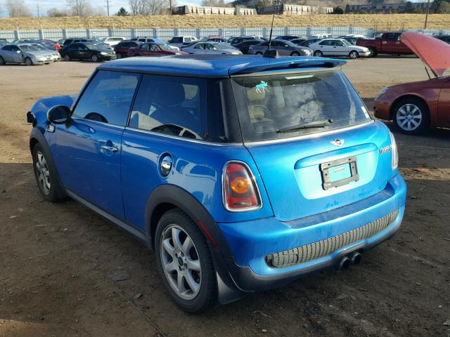 WMWMF73509TW82287 - 2009 MINI COOPER S BLUE photo 3