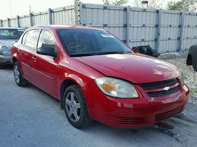 1G1AK55F477391303 - 2007 CHEVROLET COBALT LS RED photo 1