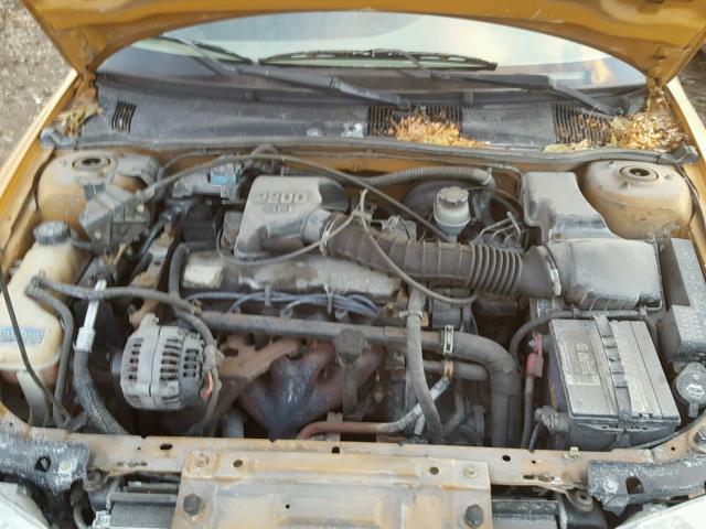 1G1JC524127440482 - 2002 CHEVROLET CAVALIER B ORANGE photo 7