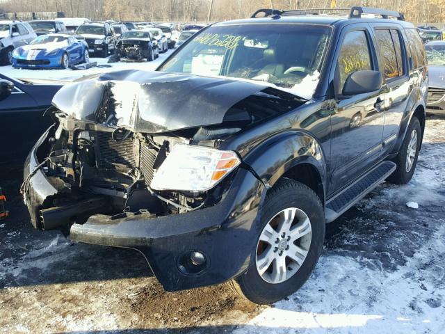 5N1AR18B09C614320 - 2009 NISSAN PATHFINDER BLACK photo 2