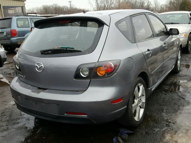 JM1BK143341123966 - 2004 MAZDA 3 HATCHBAC GRAY photo 4