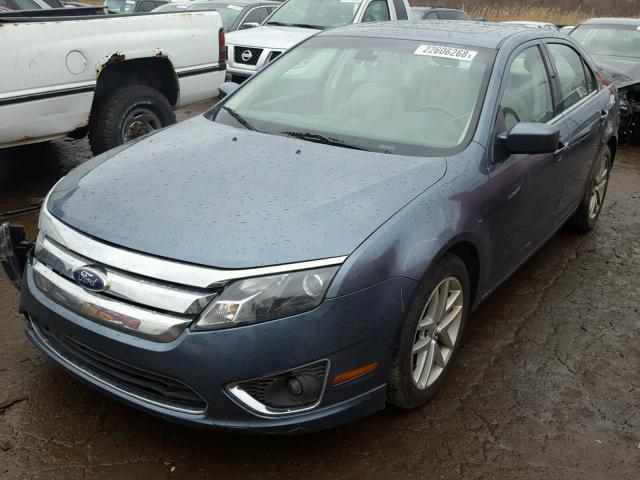 3FAHP0JAXBR177850 - 2011 FORD FUSION SEL GRAY photo 2