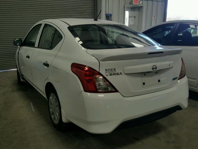 3N1CN7AP4FL869637 - 2015 NISSAN VERSA S WHITE photo 3