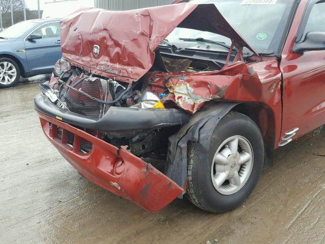 1B4HR28Y6YF157620 - 2000 DODGE DURANGO MAROON photo 10