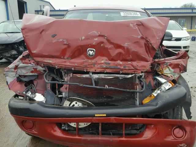 1B4HR28Y6YF157620 - 2000 DODGE DURANGO MAROON photo 7