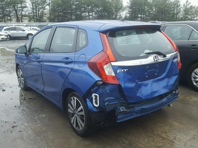 3HGGK5H8XGM703551 - 2016 HONDA FIT EX BLUE photo 3