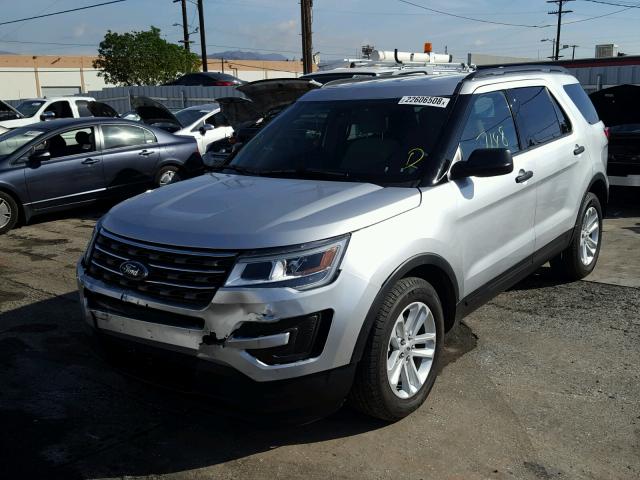 1FM5K7B86HGC09916 - 2017 FORD EXPLORER SILVER photo 2