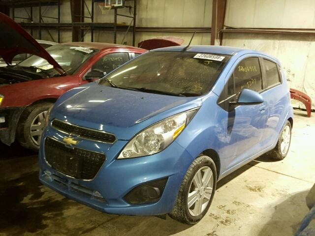 KL8CD6S97DC537638 - 2013 CHEVROLET SPARK 1LT BLUE photo 2