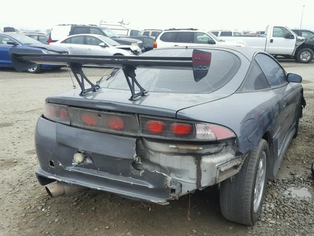 4A3AK44Y9WE053634 - 1998 MITSUBISHI ECLIPSE GS GRAY photo 4