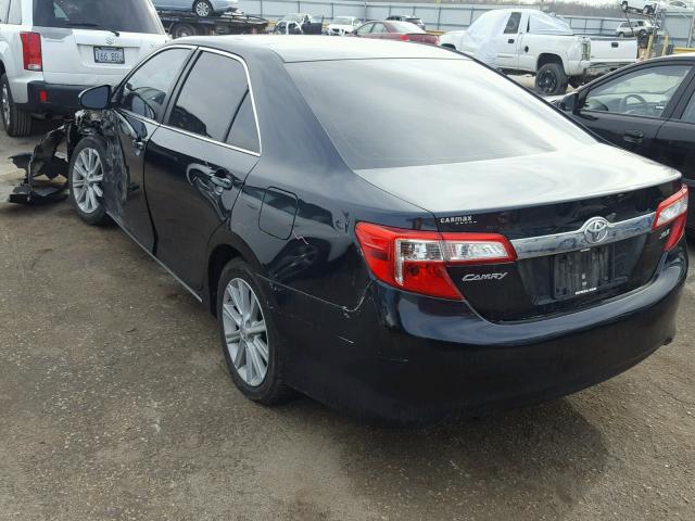 4T4BF1FK5CR206919 - 2012 TOYOTA CAMRY BASE BLACK photo 3