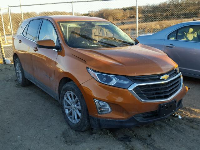 2GNAXJEV8J6220402 - 2018 CHEVROLET EQUINOX LT ORANGE photo 1