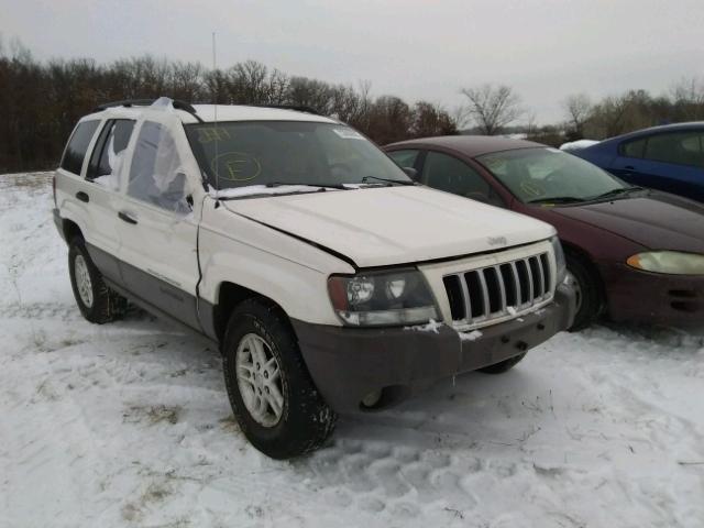 1J4GW48N34C420788 - 2004 JEEP GRAND CHER WHITE photo 1