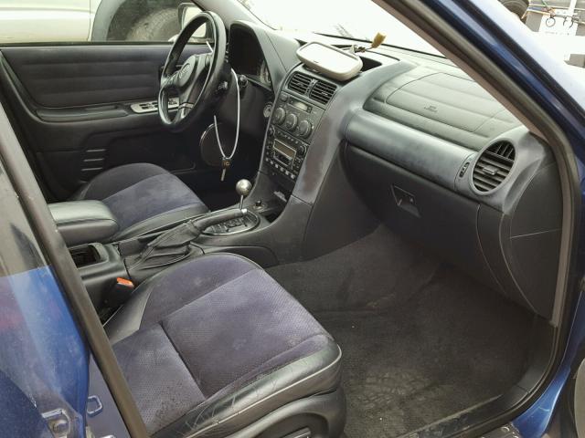 JTHBD192530066232 - 2003 LEXUS IS 300 BLUE photo 5