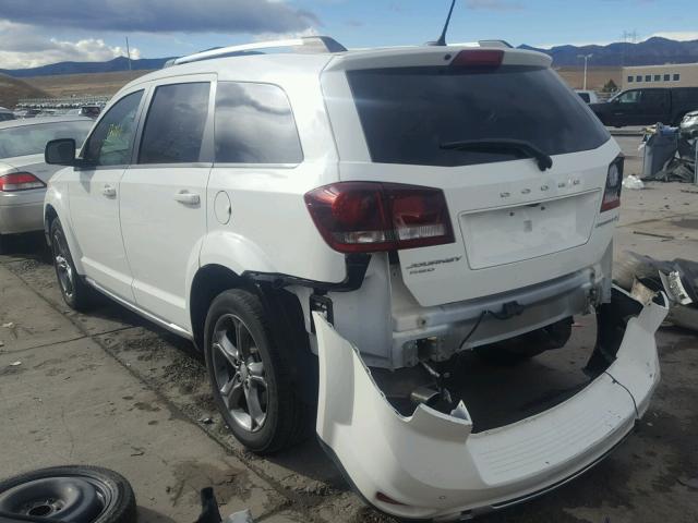 3C4PDDGG3GT245692 - 2016 DODGE JOURNEY CR WHITE photo 3