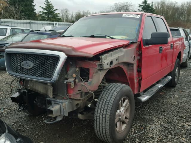 1FTPW14546KB89631 - 2006 FORD F150 SUPER RED photo 2