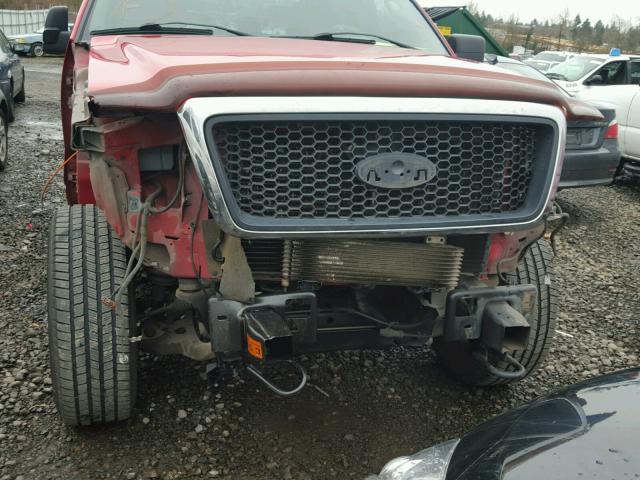 1FTPW14546KB89631 - 2006 FORD F150 SUPER RED photo 9