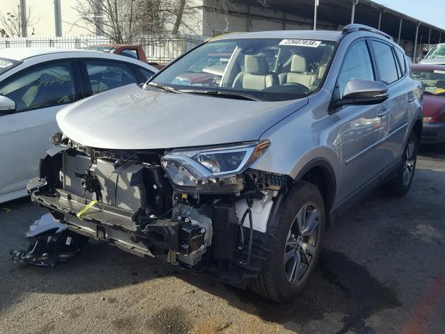 2T3WFREV3HW389337 - 2017 TOYOTA RAV4 XLE GRAY photo 2