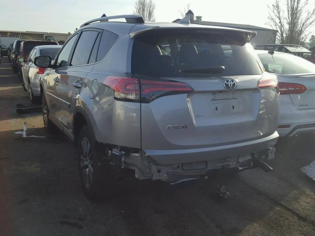 2T3WFREV3HW389337 - 2017 TOYOTA RAV4 XLE GRAY photo 3