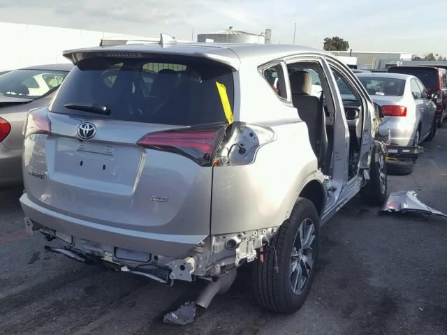 2T3WFREV3HW389337 - 2017 TOYOTA RAV4 XLE GRAY photo 4