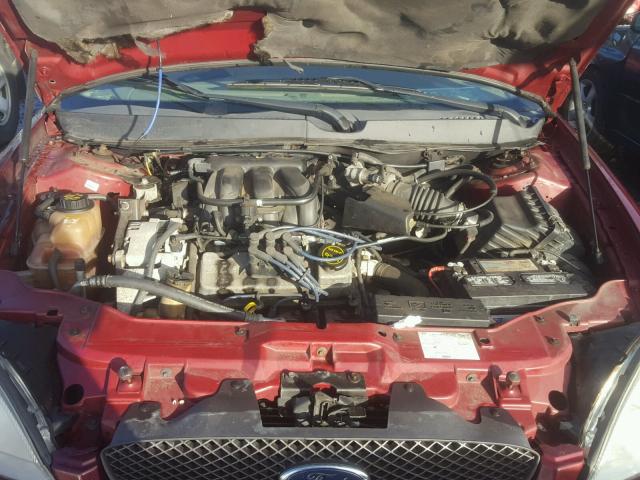 1FAFP53U16A246324 - 2006 FORD TAURUS SE RED photo 7