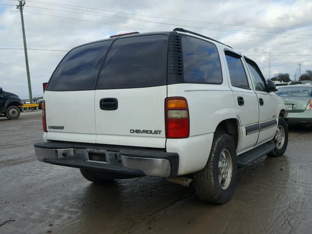 1GNEC13V83R261524 - 2003 CHEVROLET TAHOE C150 WHITE photo 4