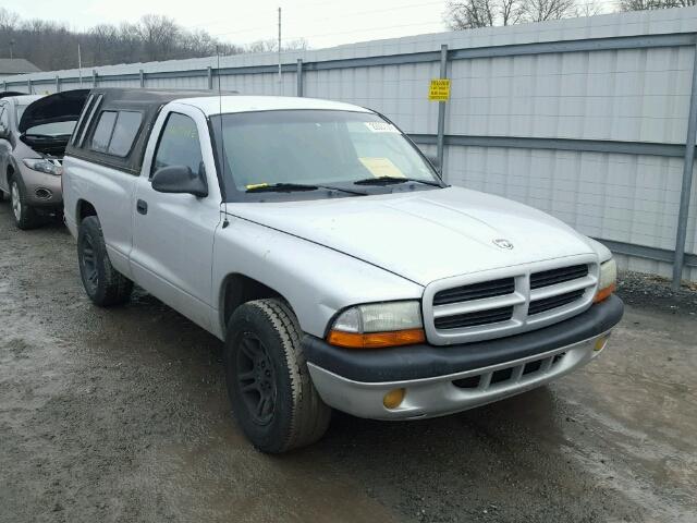 1B7FL26X21S115318 - 2001 DODGE DAKOTA SILVER photo 1