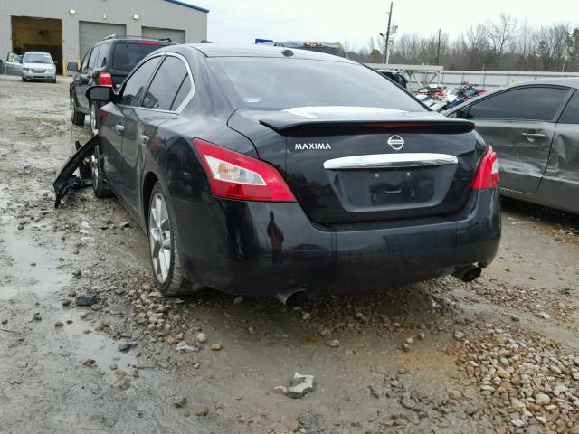 1N4AA5AP4AC832702 - 2010 NISSAN MAXIMA S BLACK photo 3