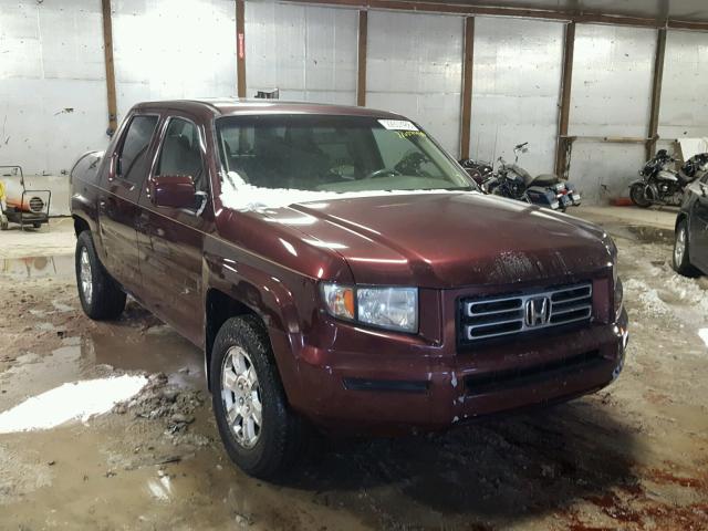 2HJYK16538H541343 - 2008 HONDA RIDGELINE MAROON photo 1