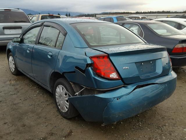 1G8AJ52F25Z115017 - 2005 SATURN ION LEVEL TEAL photo 3