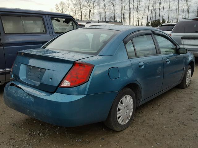 1G8AJ52F25Z115017 - 2005 SATURN ION LEVEL TEAL photo 4