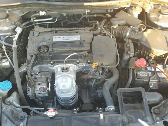 1HGCR2F37EA200487 - 2014 HONDA ACCORD LX GRAY photo 7