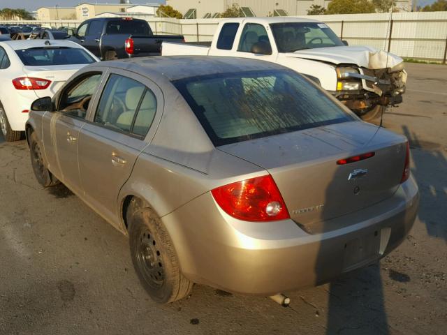 1G1AK55F877308326 - 2007 CHEVROLET COBALT LS TAN photo 3