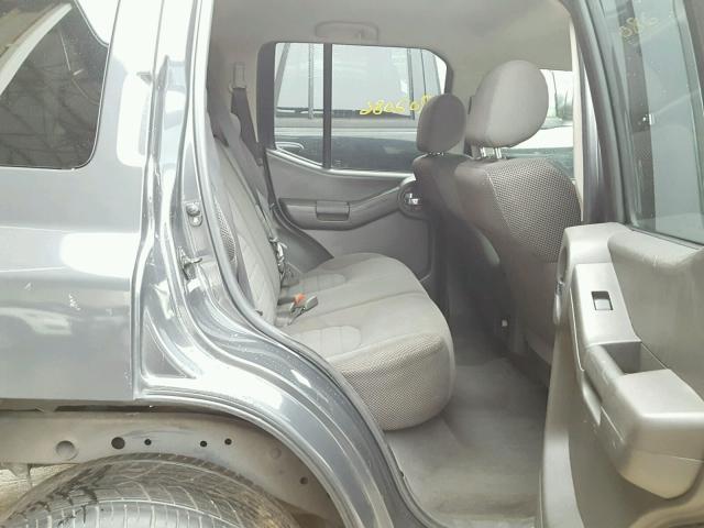 5N1AN08U76C542809 - 2006 NISSAN XTERRA OFF GRAY photo 6