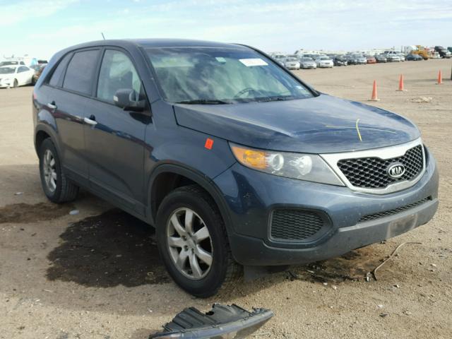 5XYKT3A11BG051156 - 2011 KIA SORENTO BA BLUE photo 1