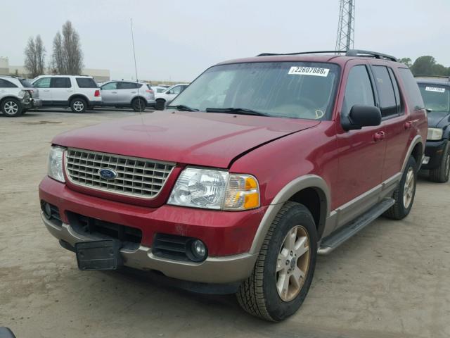 1FMZU74E73UC15037 - 2003 FORD EXPLORER E RED photo 2