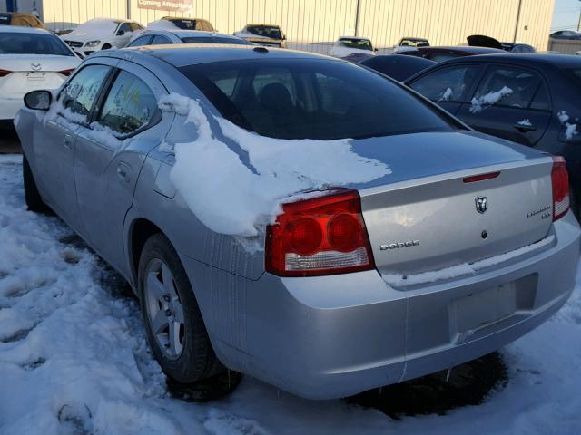 2B3KA33V19H507305 - 2009 DODGE CHARGER SX SILVER photo 3