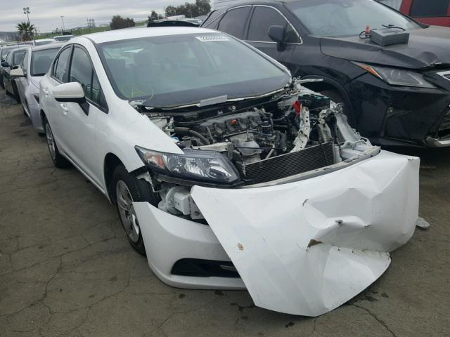 19XFB2F59EE247423 - 2014 HONDA CIVIC LX WHITE photo 1