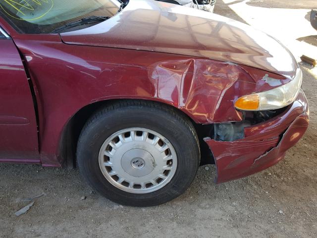 2G4WS52J141223905 - 2004 BUICK CENTURY CU MAROON photo 9