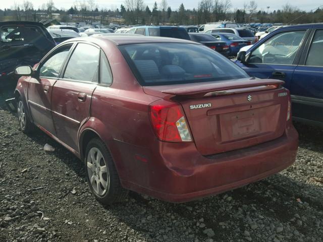 KL5JD56Z95K139430 - 2005 SUZUKI FORENZA S RED photo 3