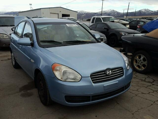 KMHCN46C77U089457 - 2007 HYUNDAI ACCENT GLS BLUE photo 1