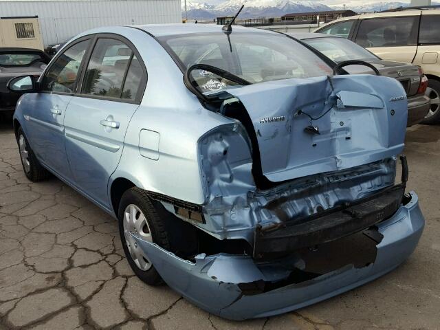 KMHCN46C77U089457 - 2007 HYUNDAI ACCENT GLS BLUE photo 3